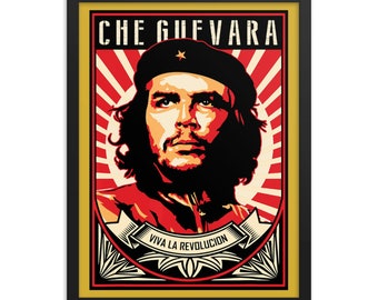 チェ・ゲバラ「Viva La Revolucion」額入りジークレーポスター - Etsy 日本