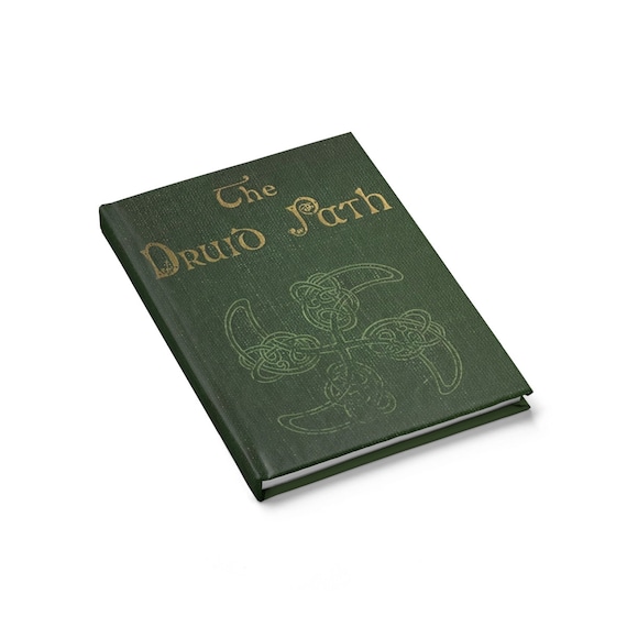 The Druid Path, Hardcover Journal, Opens Flat, Ruled Line, Vintage Book Cover, Irish, Scottish, Welsh, Notebook