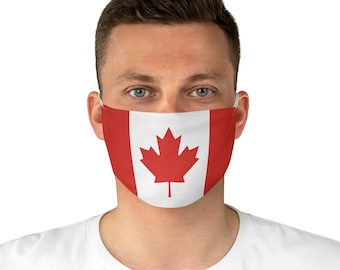 Canadian Maple Leaf, Cloth Face Mask, Washable, Reusable, Flag Of Canada