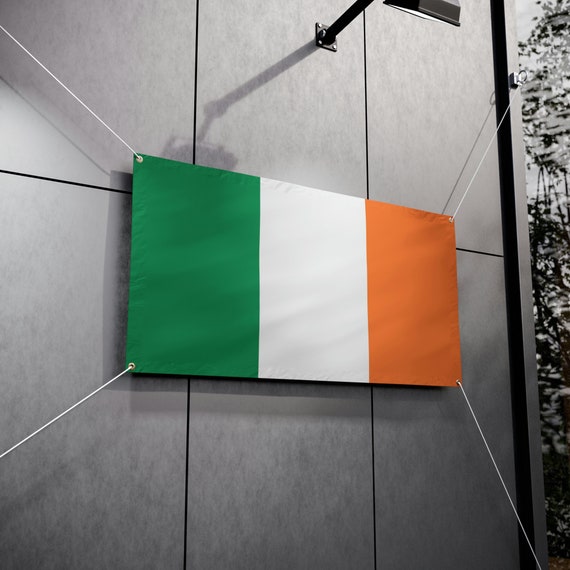 Outdoor Vinyl Banner, 48"x24", Flag Of Ireland, Irish Pride