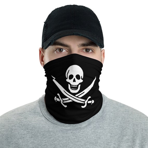 Jolly Roger, Neck Gaiter, Historical Pirate Flag Of Calico Jack, Headband, Bandana