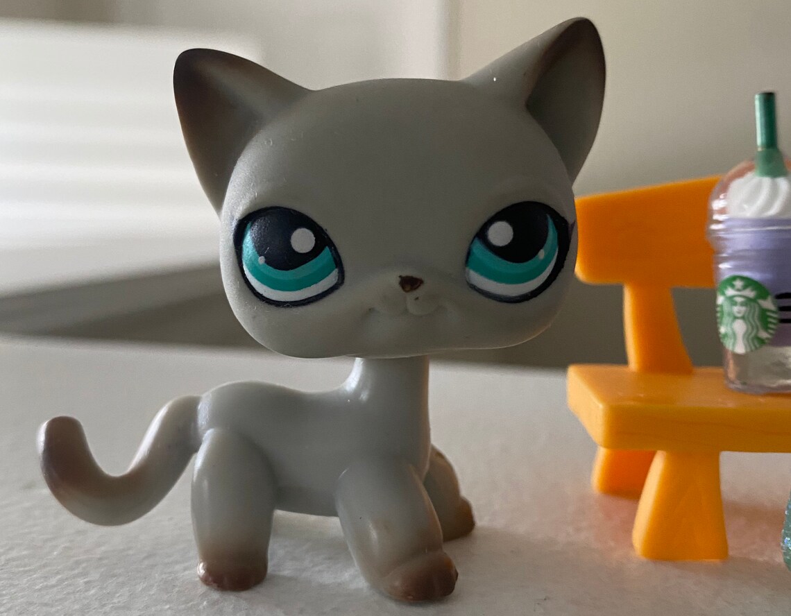 Littlest Pet Shop Original Hasbro LPS 391 Egyptian Shorthair Etsy