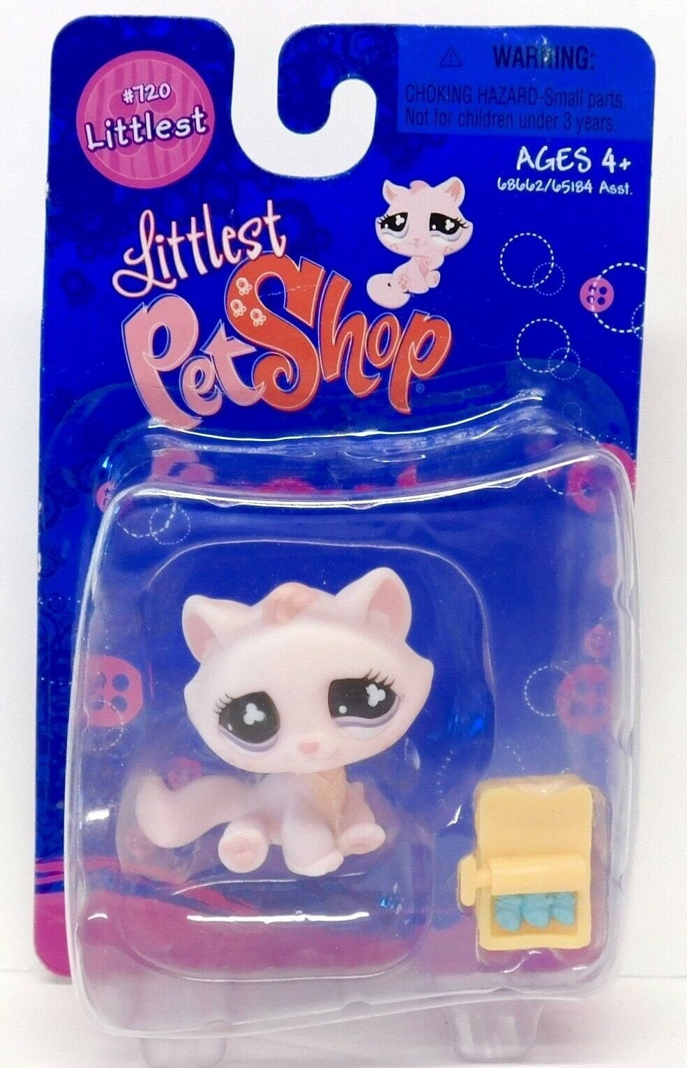 Littlest Pet Shop Sitting Pretty Pink Kitten Kitty Cat with Etsy