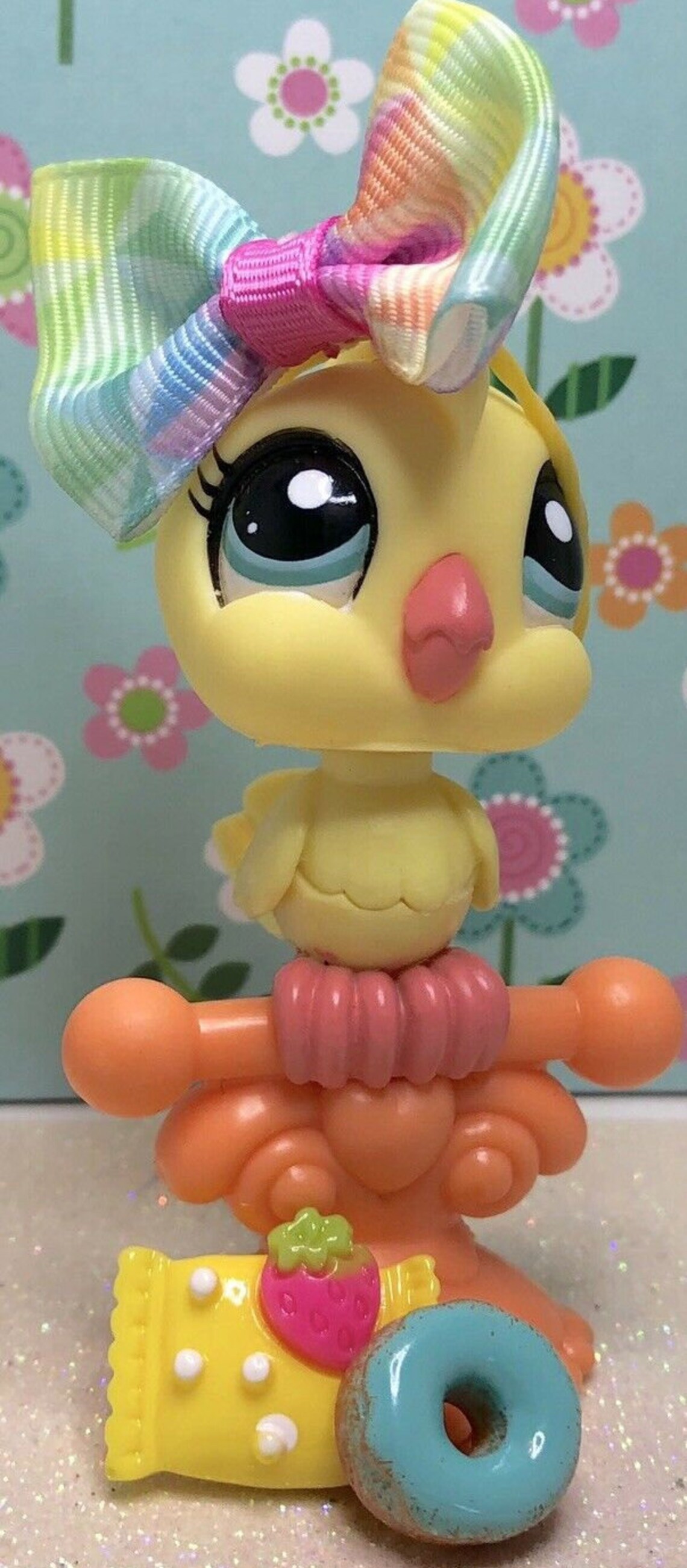 Littlest Pet Shop Yellow Baby Bird with White Tipped Wings and Etsy