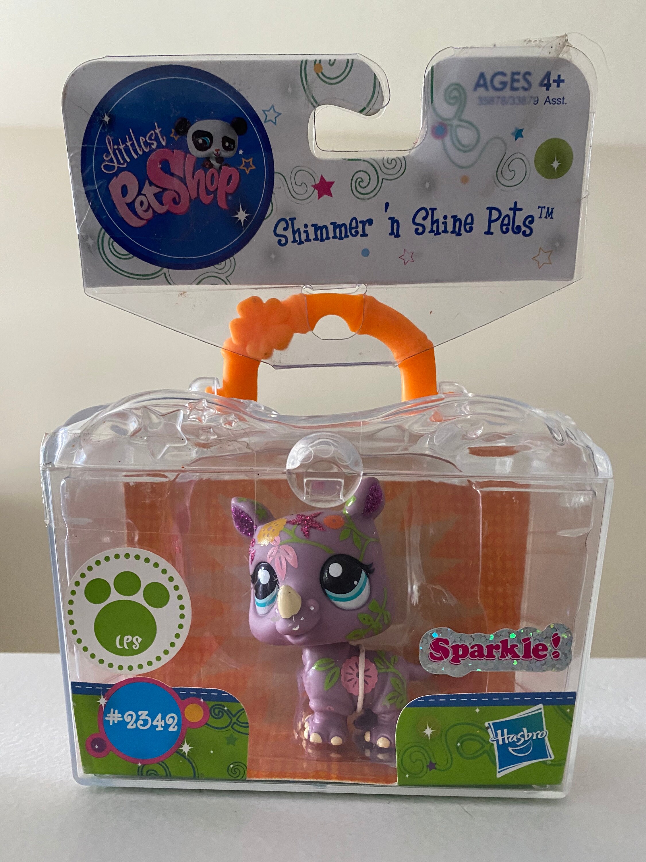 Littlest Pet Shop Shimmer n' Shine Sparkle Glitter Rhino Etsy