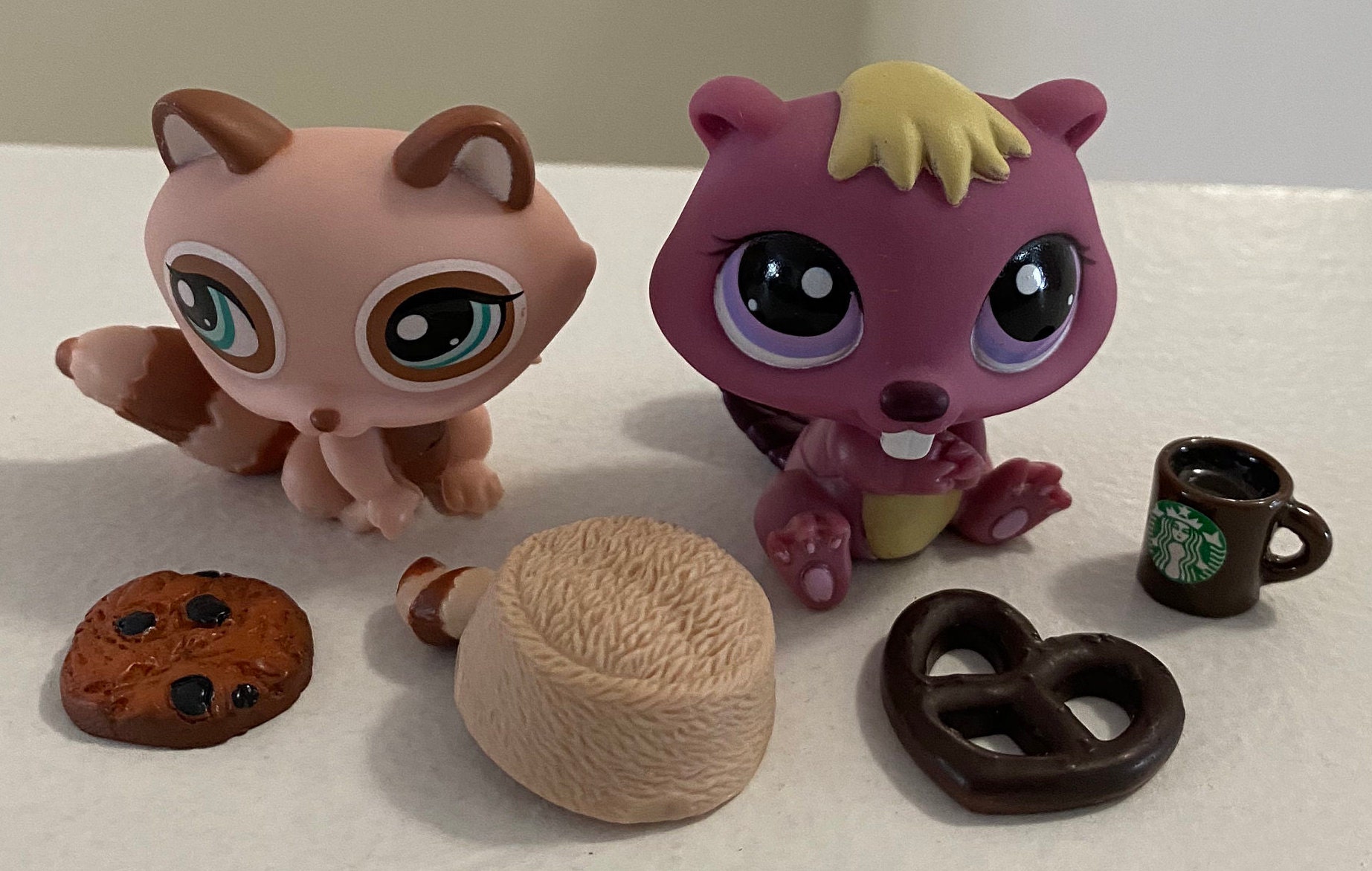 Littlest Pet Shop Raccoon and Beaver Friends with Accessories Etsy