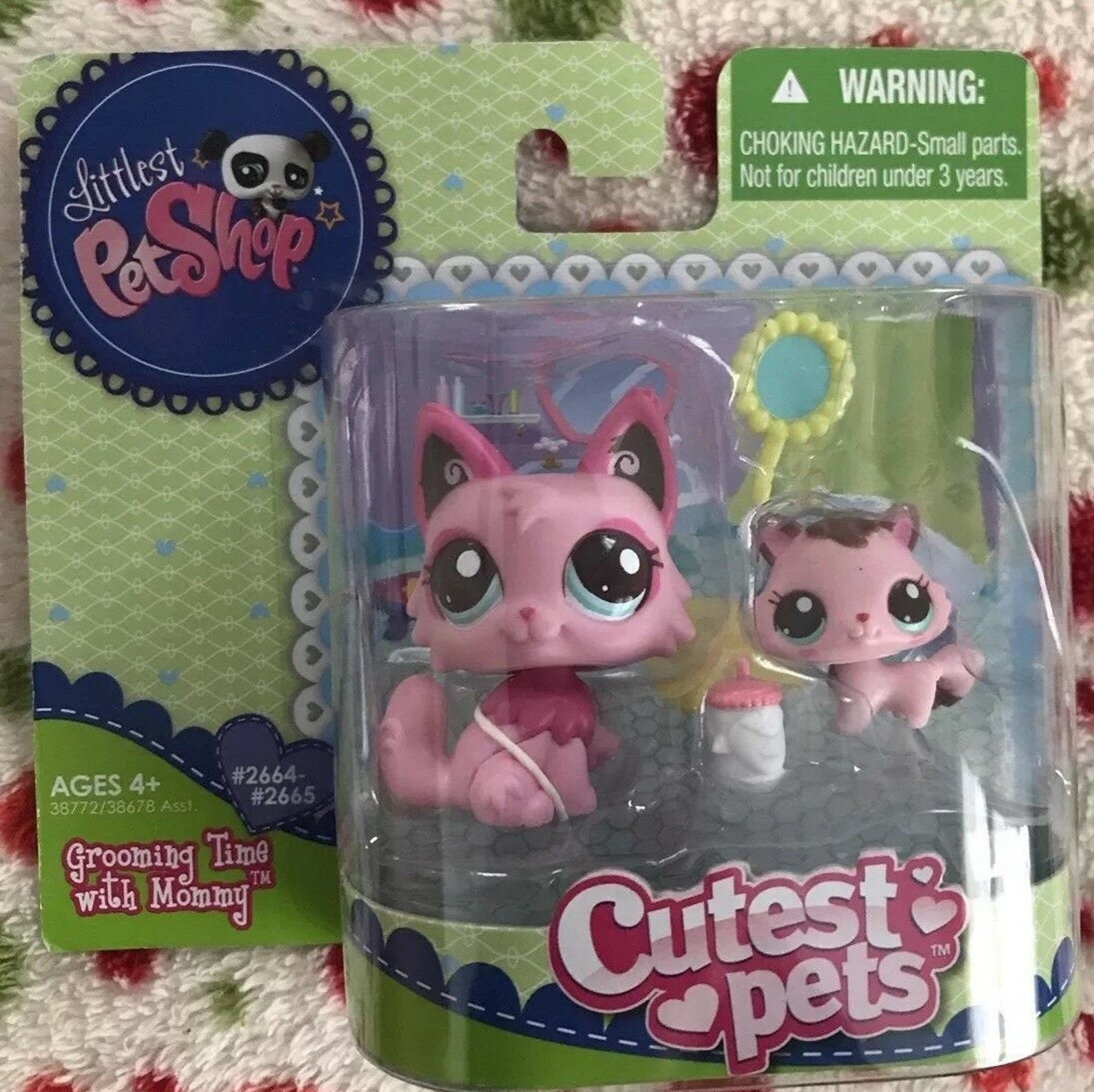 Hasbro Littlest Pet Shop Cutest Mommy & Baby Cat Kitten 2664 Etsy