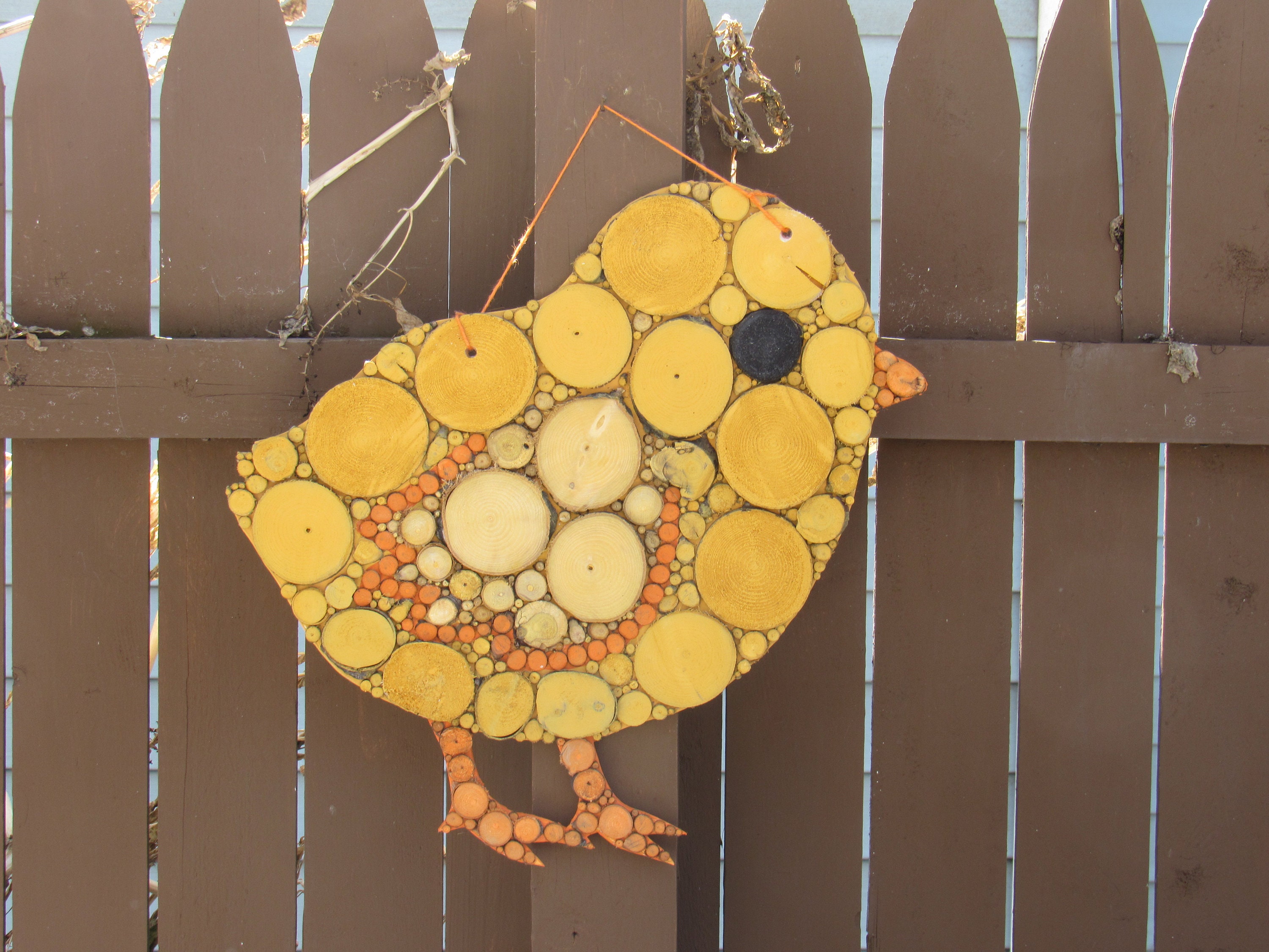 Handmade Wooden Mosaic Large Sized Little Chick Wall Art. Etsy