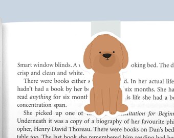 Magnetiskt bokmärke för pudel/goldendoodle