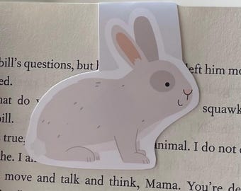 Cute Rabbit Magnetic Bookmark Set /cute Bunny Magnetic Bookmarks/set of ...