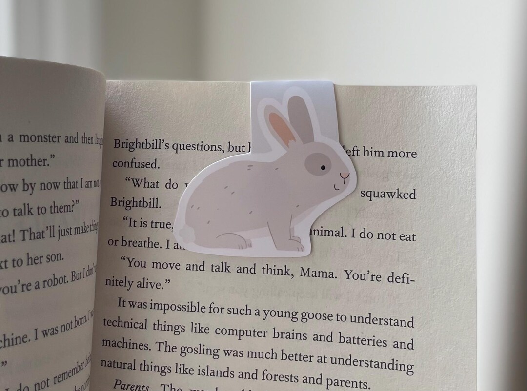 Bunny Rabbit Magnetic Bookmark - Etsy