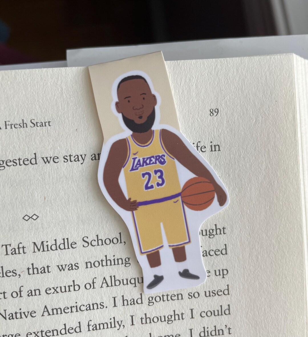Lebron James Magnetic Bookmark - Etsy UK