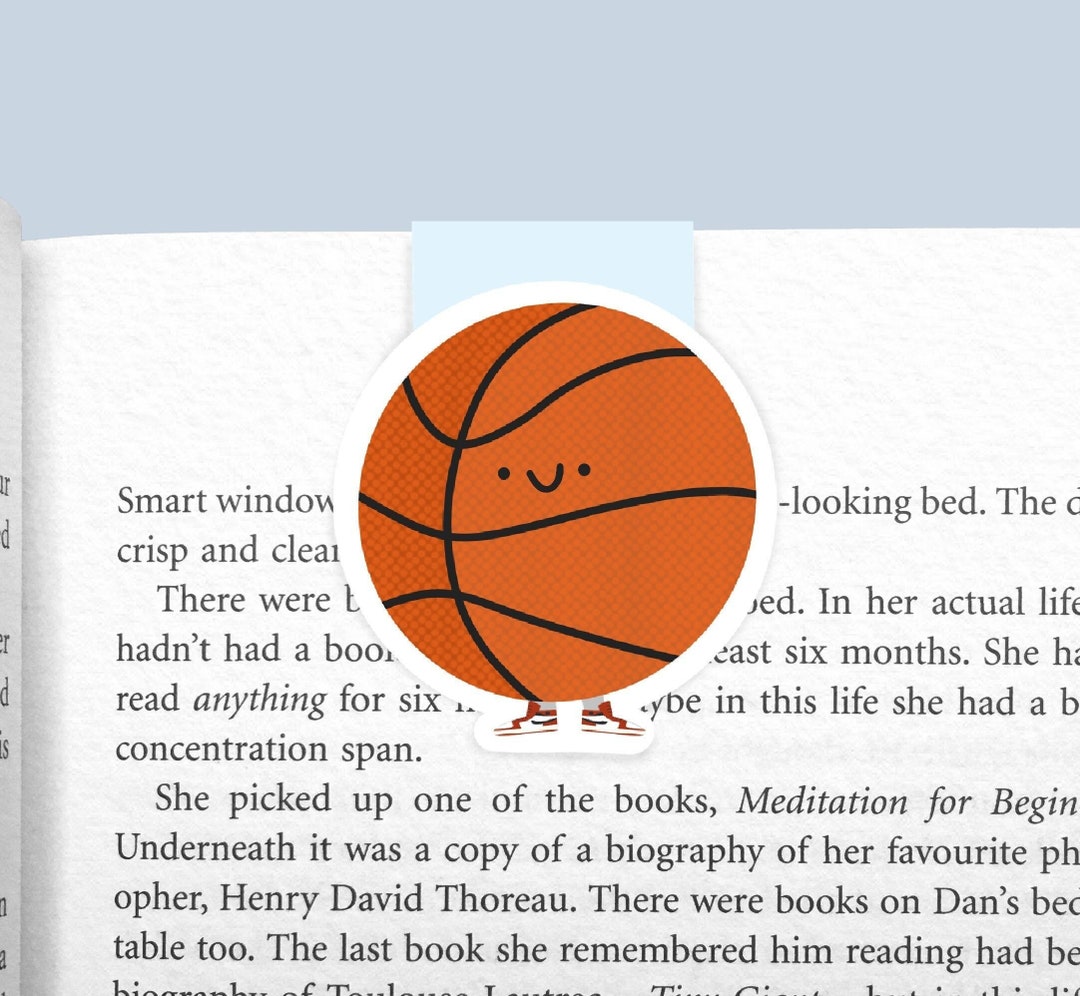 Basketball Magnetic Bookmark - Etsy
