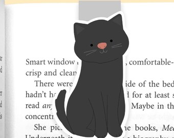Schwarze Katze Lesezeichen