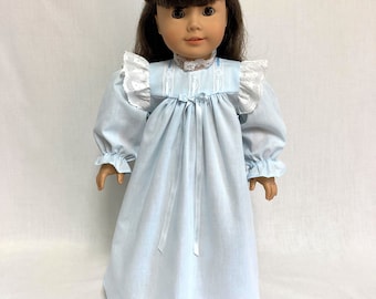 New Samantha Embroidered Name White Nightgown 18" Doll clothes fit American Girl 