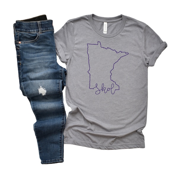 Minnesota Skol State Tee, Minnesota Football Shirt, Skol Shirt, Football Shirt, Sunday Football Tee, Minnesota Shirt, Skol Tee