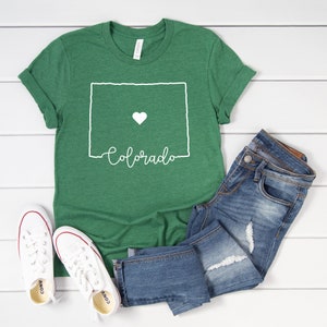 Heart in Colorado Tee | Colorado Shirt | Colorado Tee | State Shirt | Colorado State Tee | Colorado Gift | Adventure Apparel | Premium Tee