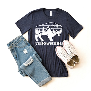 Yellowstone Shirt, Yellowstone National Park, Yellowstone Gift, Yellowstone Bison Shirt, Yellowstone Tee, Vacation Tee, Adventure Apparel