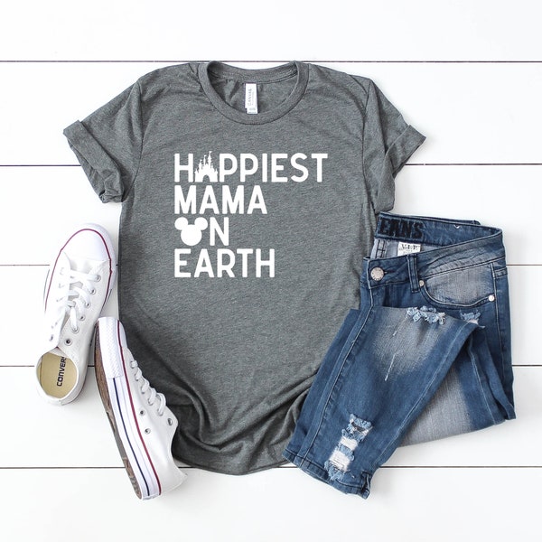 The Original Happiest Mama on Earth Tee | Disney Mom Tee | Disney Vacation Shirt | Disney Shirt for Moms | Disney Family Shirt | Disney Mama