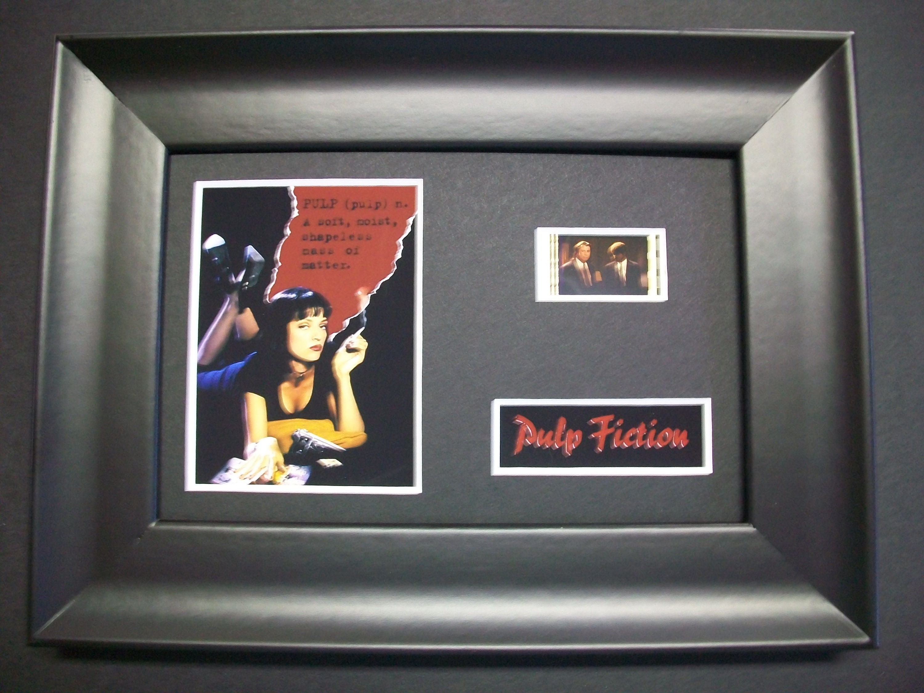 PULP FICTION Framed Movie Film Cell Memorabilia - Complements poster movie book fan hollywood