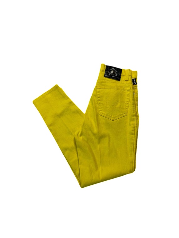 Vintage Versace Signature Yellow Jeans