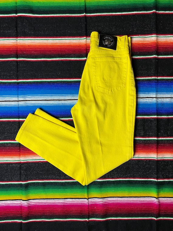 Vintage Versace Signature Yellow Jeans