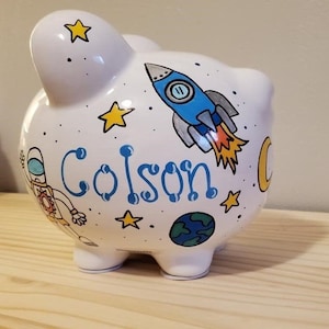 Outer space themed bank