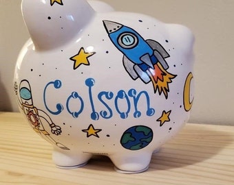 Outer space themed bank