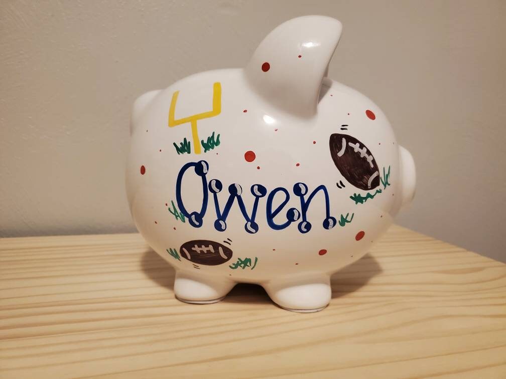 Sports Themed Piggy Bank | Etsy