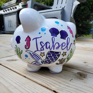 Mermaid Themed Piggy Bank
