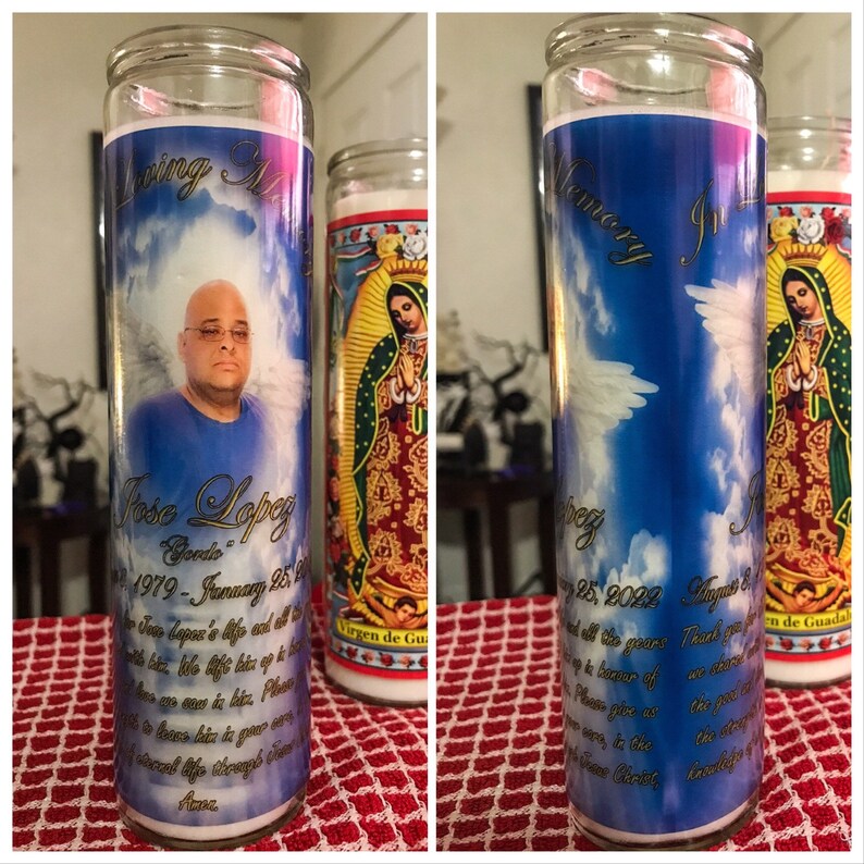 Custom Personalized Memorial Prayer Candles RIP Candles Etsy