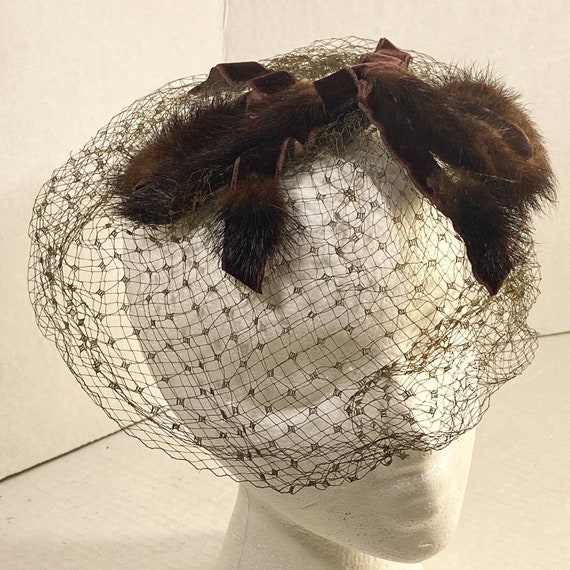 Vintage Formal Fascinator Hat Genuine 