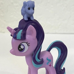 Retired Starlight Glimmer My Little Pony Figure with Armadillo Pet