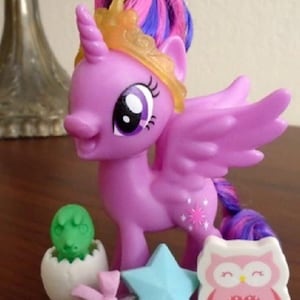 My Little Pony PRINCESS TWILIGHT SPARKLE - Alicorn, 3&quot;, G4, Reboot, Owl, Wand, Tiara, Refurbished