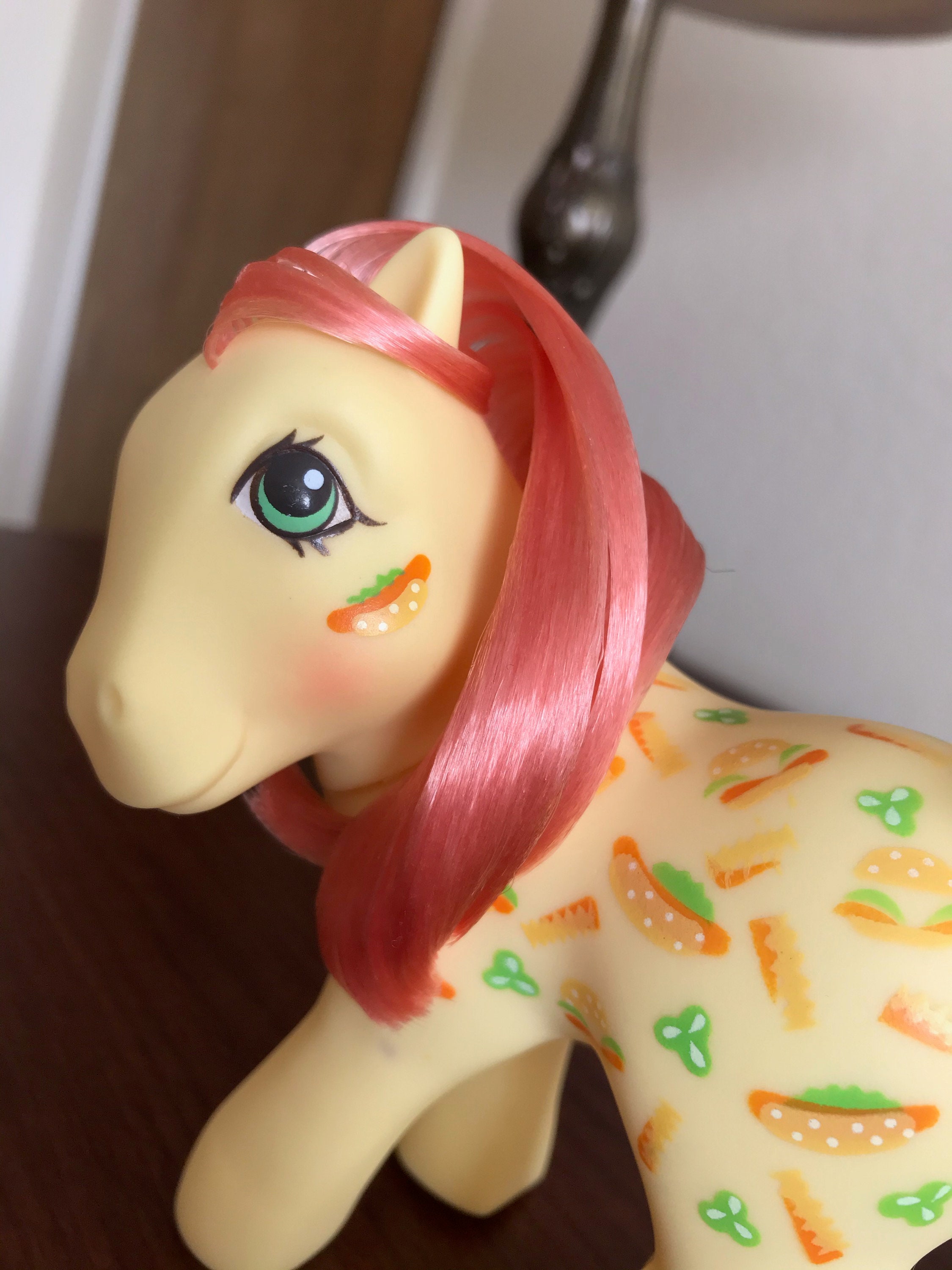 Vintage G1 My Little Pony Twice as Fancy MUNCHY Rare, Hamburgers, Hotdogs,  Creamsicle Giraffe Pal, Restored - Etsy