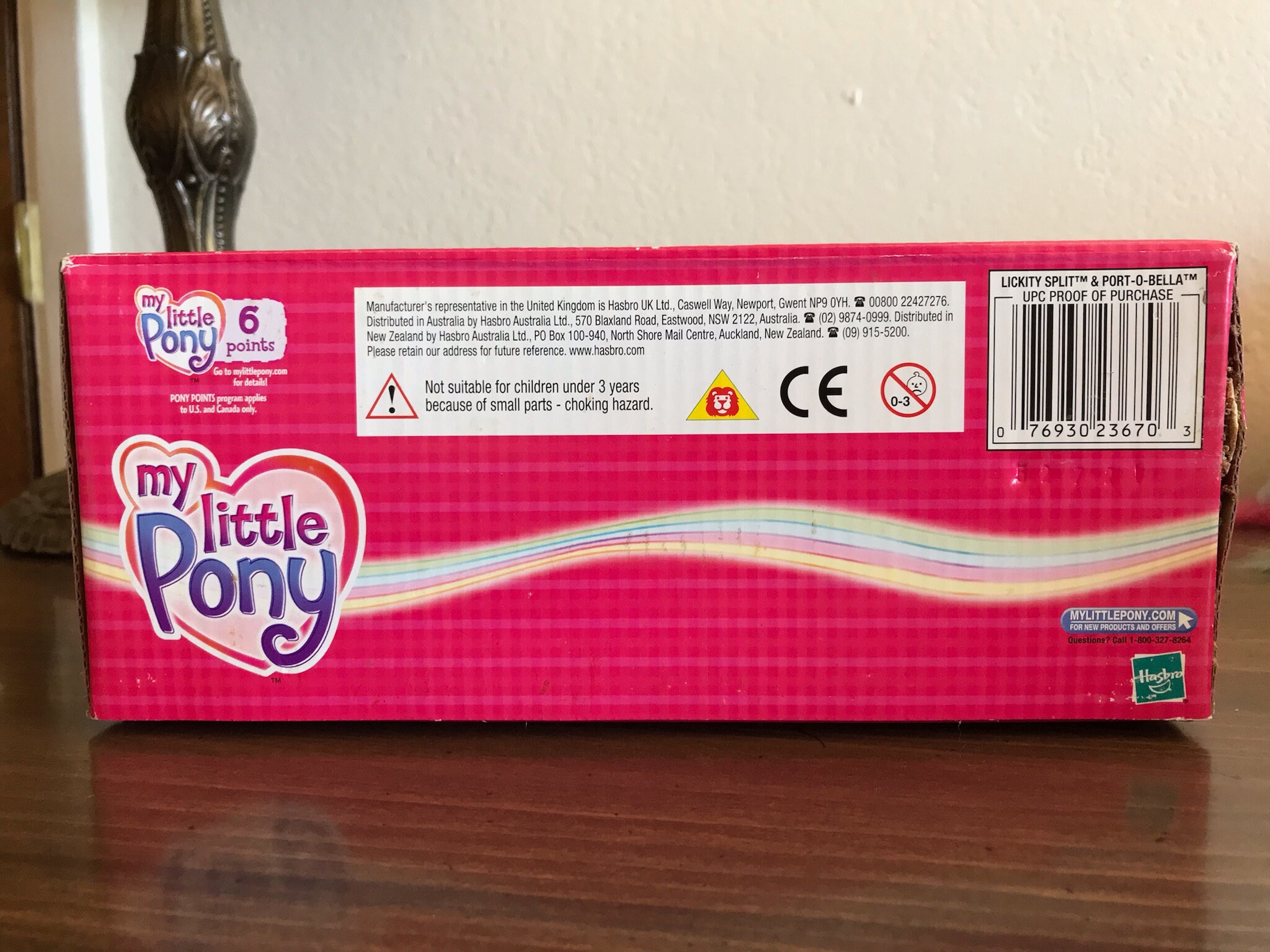 Vintage G3 My Little Pony Lickety Split & Port-o-bella Playset MIP