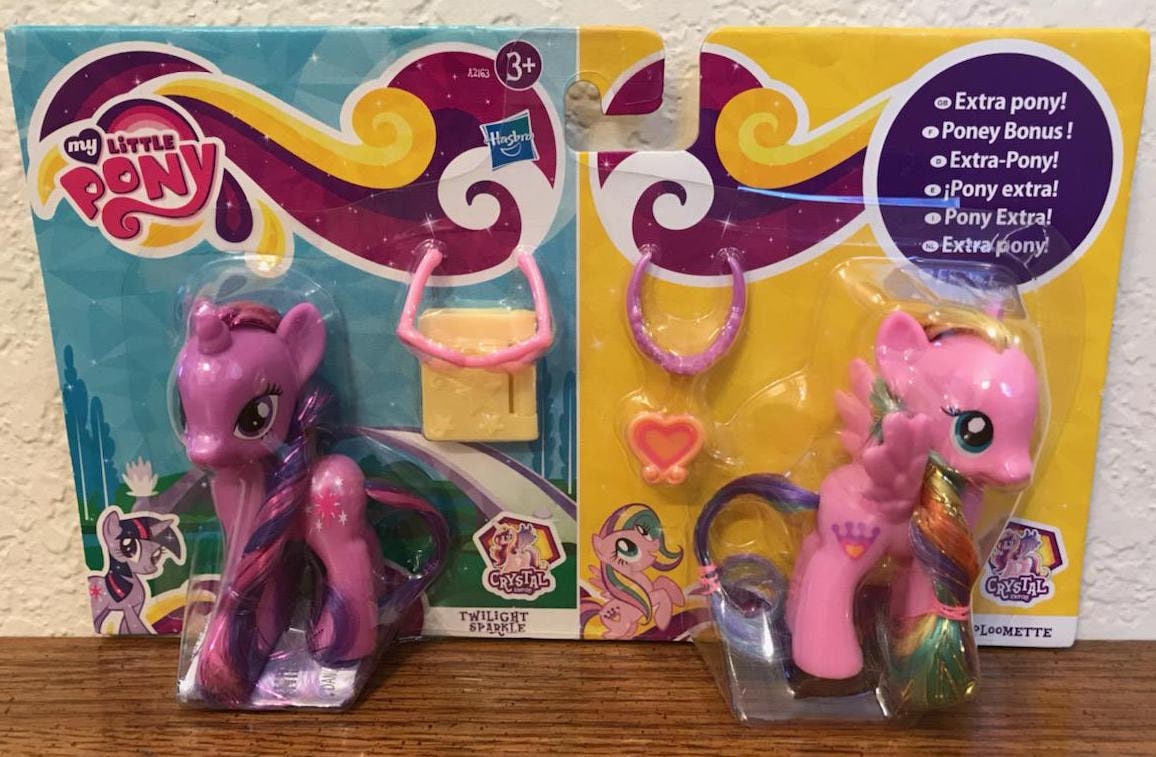 Vintage My Little Pony 2-pack: Ploomette \u0026 Twilight Sparkle, Crystal Empire  (MOC) - Etsy, image size:1156x757