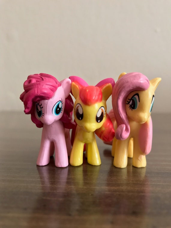 My Little Pony G4 Mini Phidal Mis libros ocupados Lote x 3 Pinkie