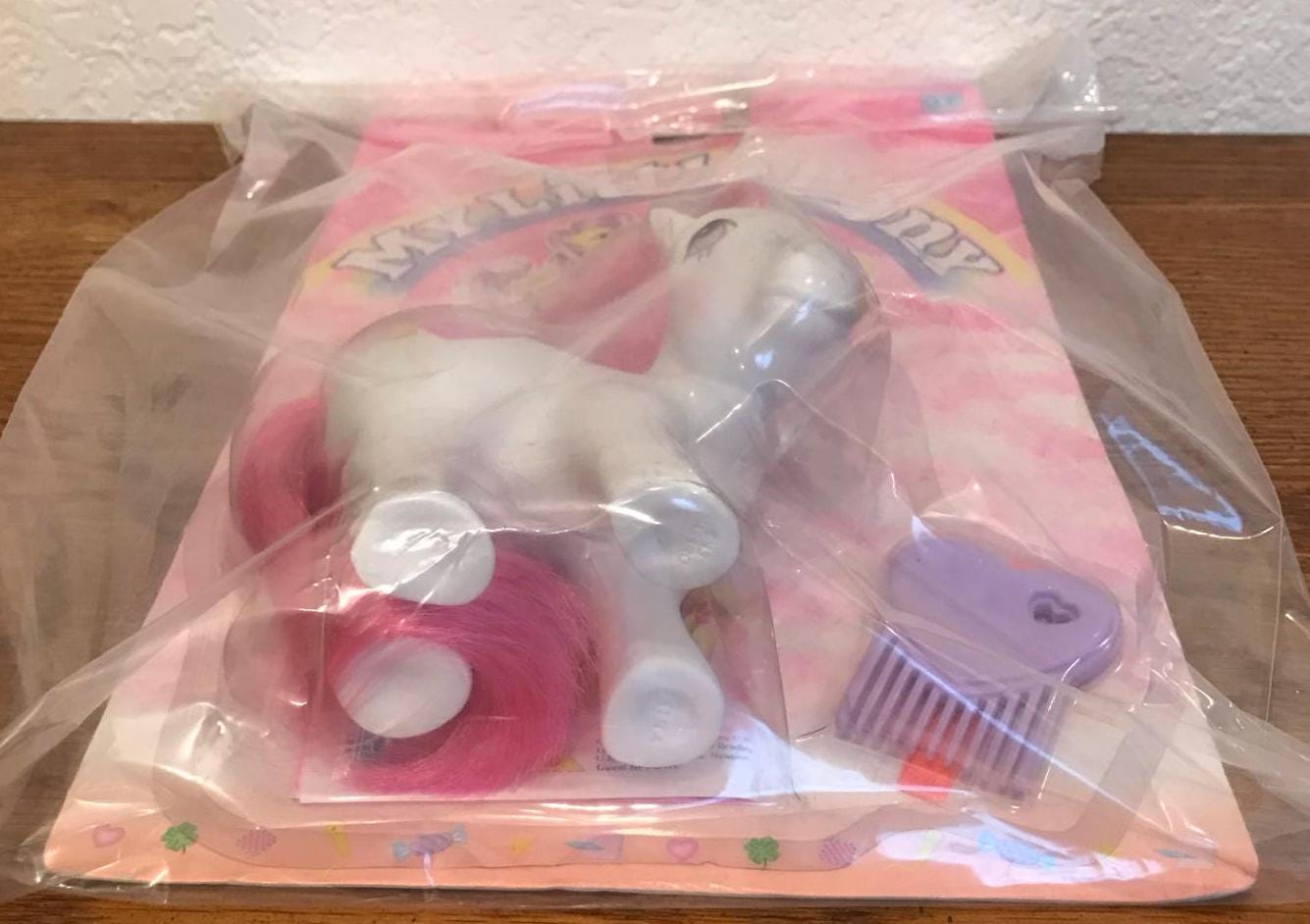 G1 My Little Poney France - Sweetheart Poney Violet - Collection Hasbro 90's