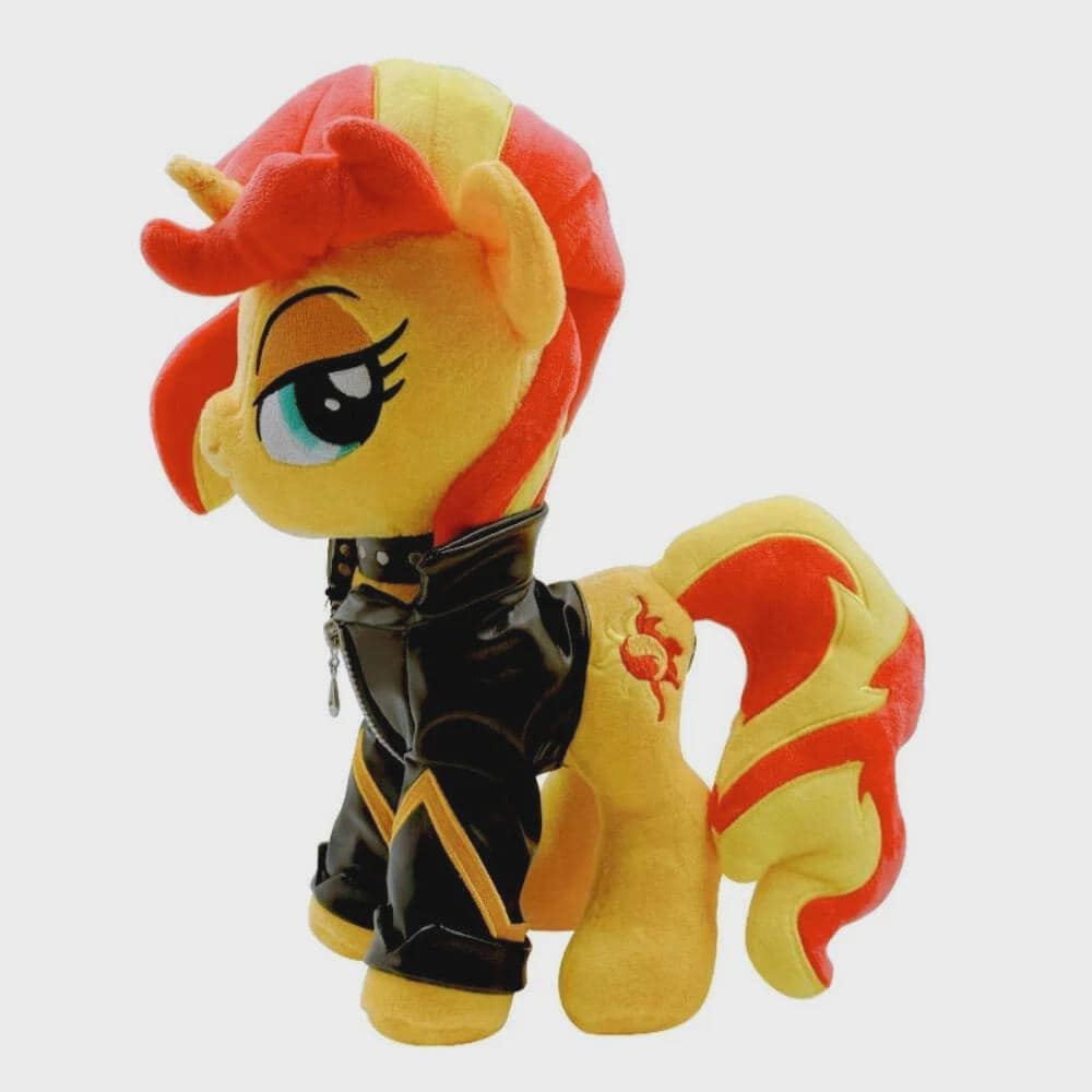 Sunset Shimmer Rockstar Plush: My Little Pony With Jacket, Mint in