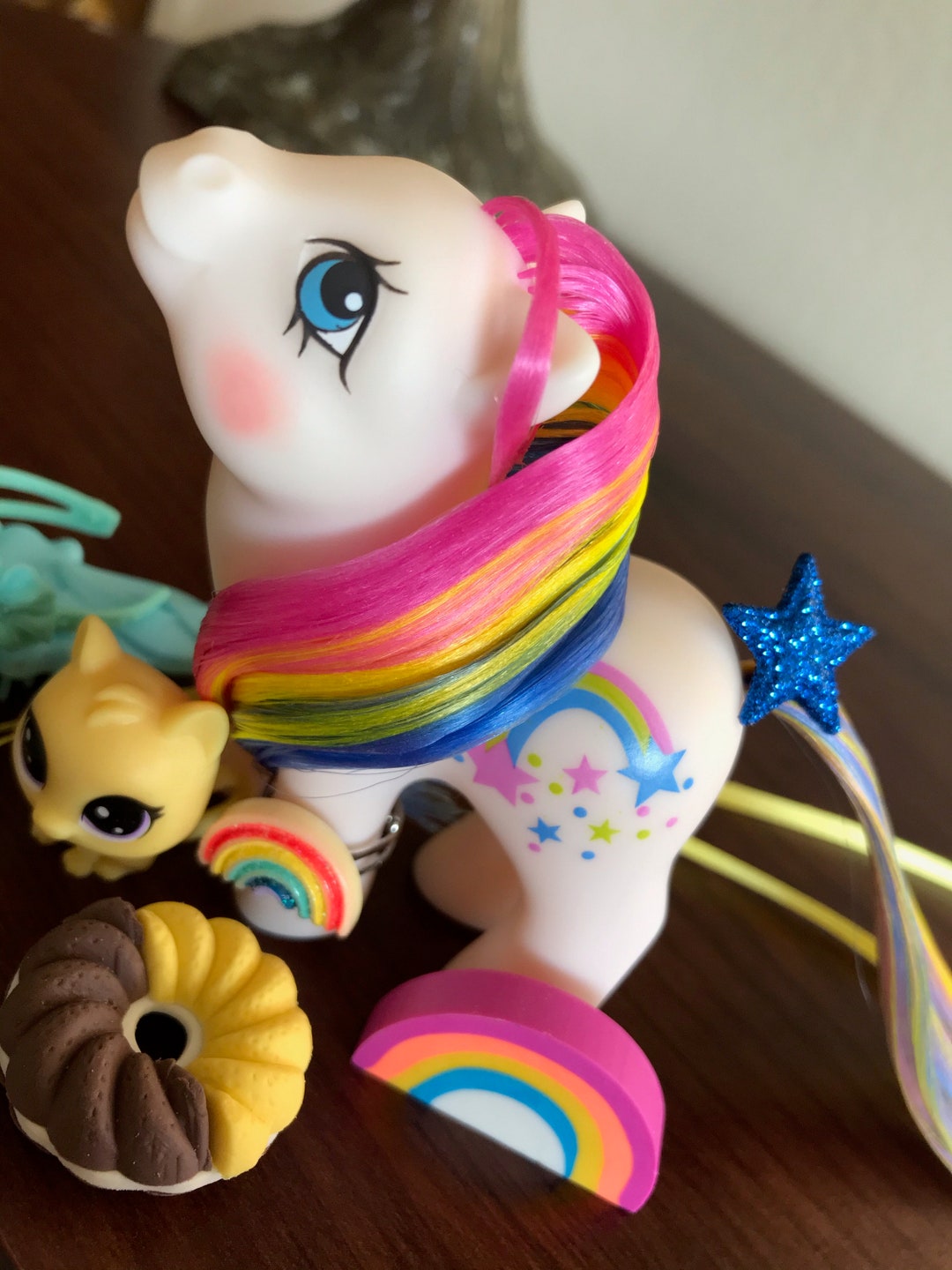 Vintage G1 My Little Pony BABY STARBOW, Rainbow Baby Star Vintage G1 My Little Pony BABY STARBOW, Rainbow Baby Star