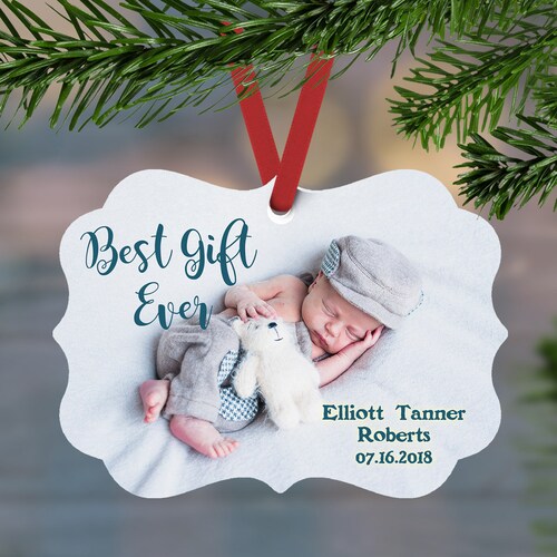 Photo Ornament for Baby's First Christmas Best Present Etsy