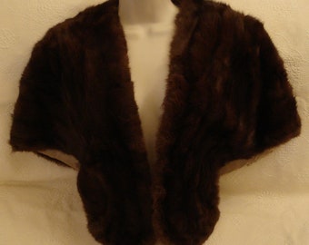 m38 size 8-10 Russian Fur Stole sable color russian squirrel fur