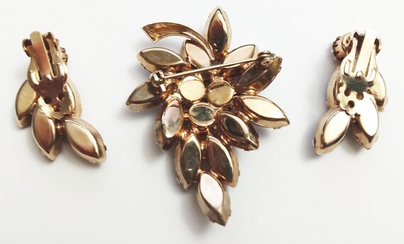 Vintage 1950s  to Early 60s Dark Brown Amber Gold… - image 3