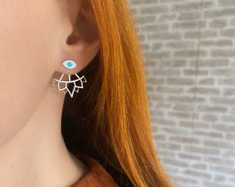 Geometric Earrings Circle Earrings Oval Earrings Beach Earrings Colorful Earrings Gifts for Her Gift for Girlfriend Best Friend Gifts