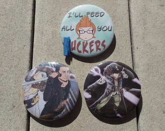 Final Fantasy XV & IX - Ignis Cor Beatrix Ardyn 3" Round Buttons