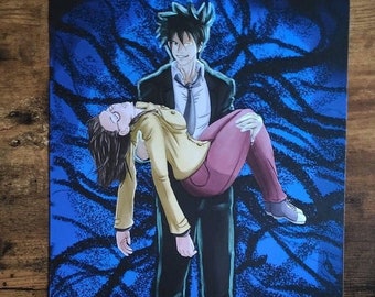 Yondemasu Yo, Azazel-San/よんでますよ、アザゼルさん - Rinko Sakuma and Akutabe Print - 8.5x11 and 11x17