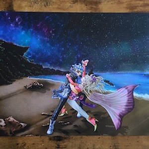 Final Fantasy VI - Locke Cole and Terra Branford Print - 8.5x11, 11x17, 12x18 Holo
