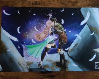 Valkyrie Profile 2 Silmeria -Rufus and Princess Alicia Print - 8.5x11, 11x17, 12x18 Holo