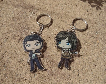 Fatal Frame IV Mask of the Lunar Eclipse - Ruka Minazuki and Choushiro Kirishima Charm Keychains